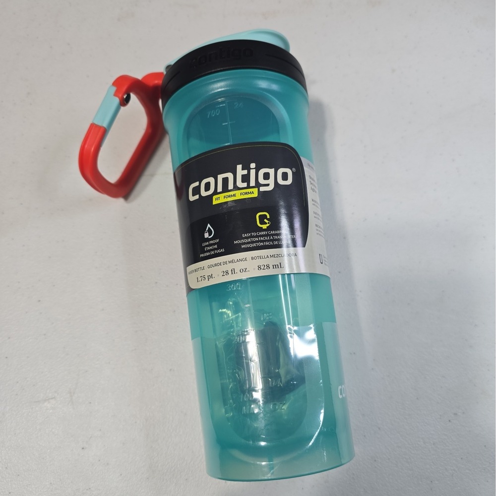 Contigo 28oz Shake & Go Fit Shaker Bottle Leak Proof Protein Mixer Gym BPA NEW